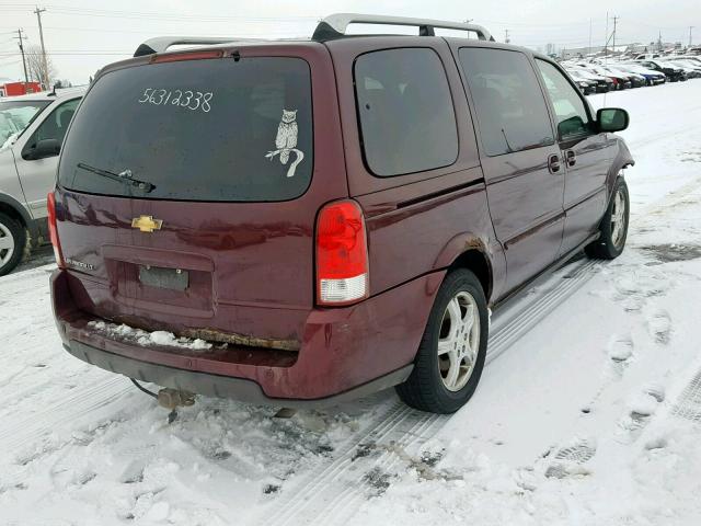 1GNDV33LX6D202475 - 2006 CHEVROLET UPLANDER L BURGUNDY photo 4