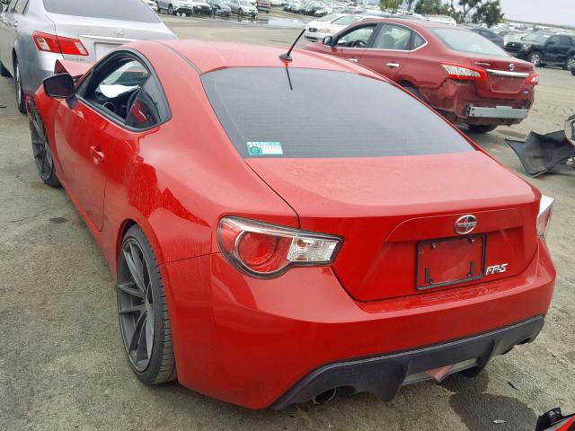 JF1ZNAA18D2716022 - 2013 TOYOTA SCION FR-S RED photo 3