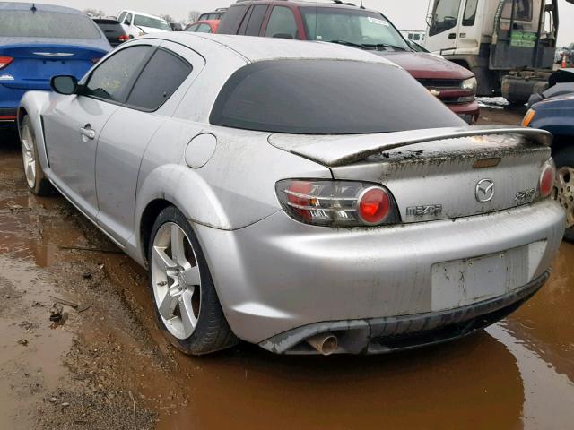 JM1FE17N040121474 - 2004 MAZDA RX8 SILVER photo 3