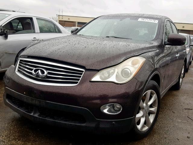 JNKAJ09F18M354590 - 2008 INFINITI EX35 BASE MAROON photo 2