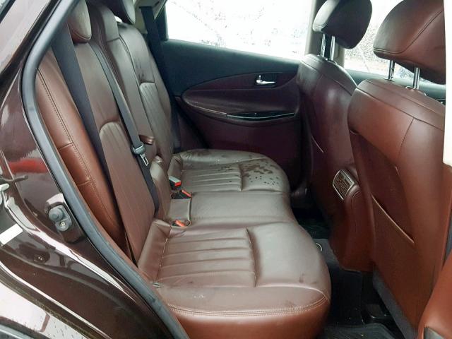 JNKAJ09F18M354590 - 2008 INFINITI EX35 BASE MAROON photo 6