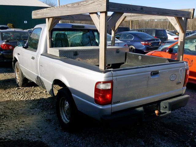 1FTYR10DX4PA25969 - 2004 FORD RANGER SILVER photo 3