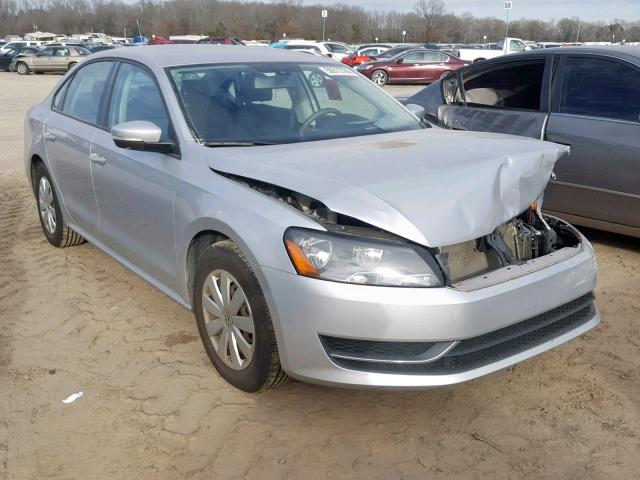 1VWAP7A38DC034061 - 2013 VOLKSWAGEN PASSAT S SILVER photo 1