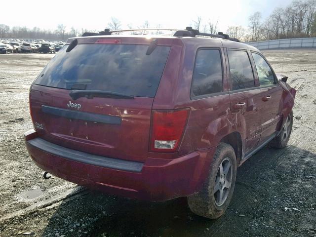 1J8GR48K97C673890 - 2007 JEEP GRAND CHER MAROON photo 4