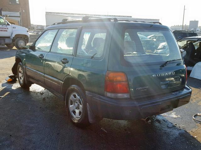 JF1SF6358WH751798 - 1998 SUBARU FORESTER L GREEN photo 3