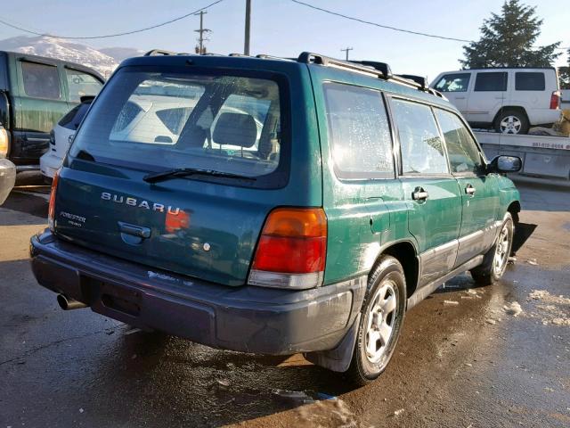JF1SF6358WH751798 - 1998 SUBARU FORESTER L GREEN photo 4