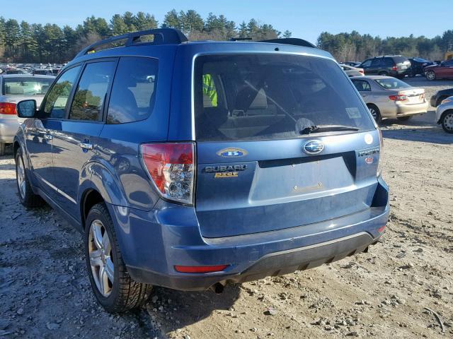 JF2SH63629H779356 - 2009 SUBARU FORESTER 2 BLUE photo 3