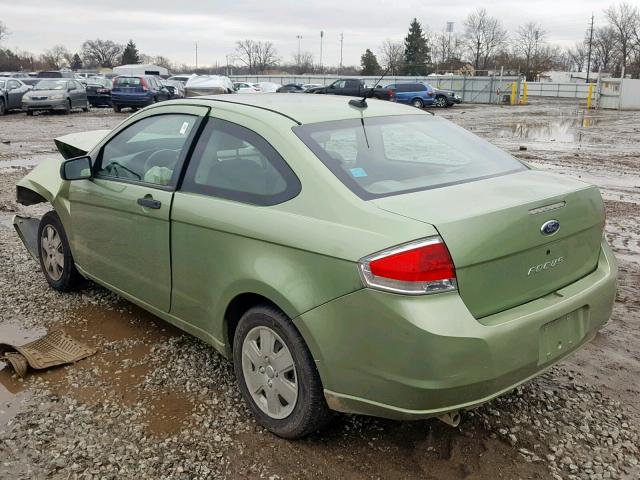 1FAHP32N38W122858 - 2008 FORD FOCUS S/SE GREEN photo 3