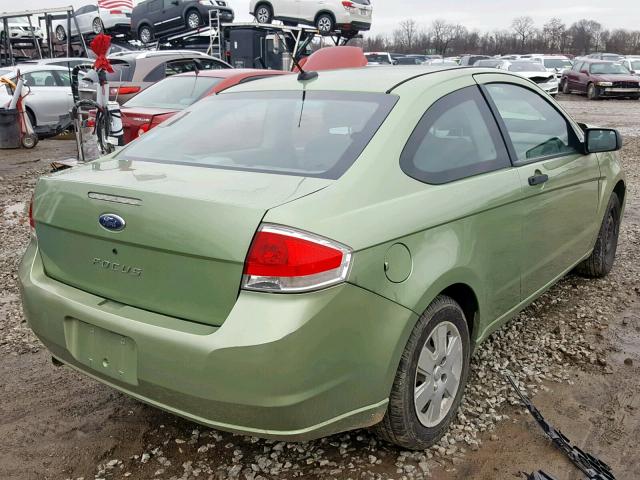 1FAHP32N38W122858 - 2008 FORD FOCUS S/SE GREEN photo 4