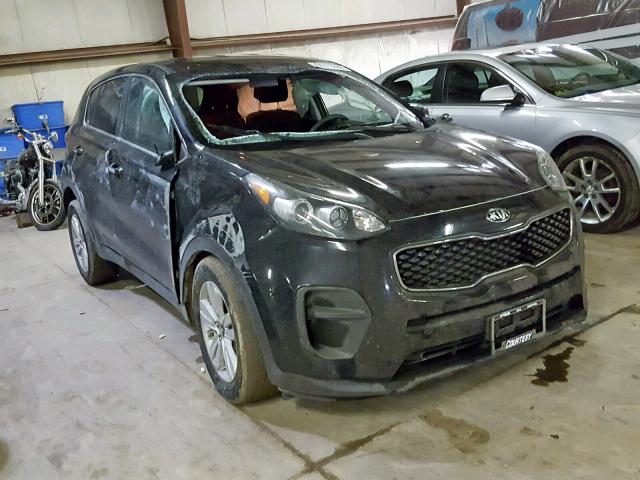 KNDPM3AC5H7070710 - 2017 KIA SPORTAGE L BLACK photo 1