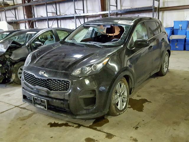 KNDPM3AC5H7070710 - 2017 KIA SPORTAGE L BLACK photo 2