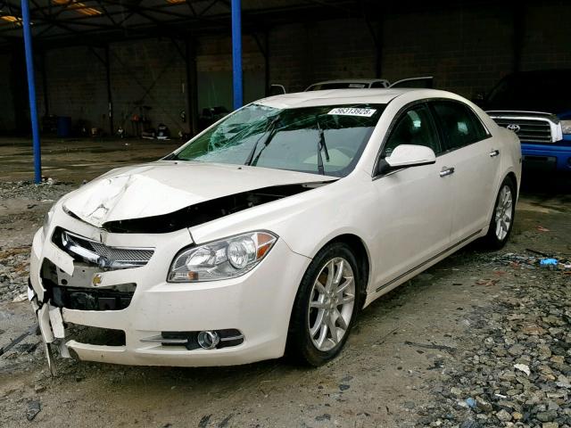 1G1ZE5E19BF299469 - 2011 CHEVROLET MALIBU LTZ WHITE photo 2