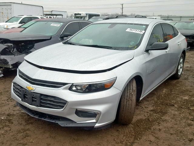 1G1ZB5ST5HF258375 - 2017 CHEVROLET MALIBU LS Gümüş foto 2
