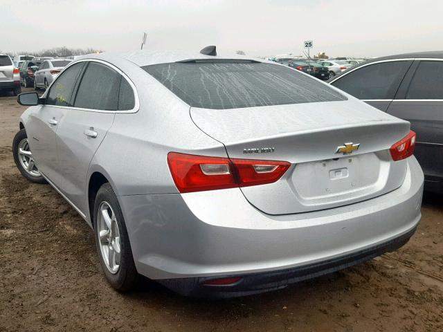 1G1ZB5ST5HF258375 - 2017 CHEVROLET MALIBU LS Gümüş foto 3