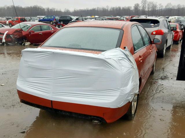 KNAFE222695027397 - 2009 KIA SPECTRA EX ORANGE photo 4