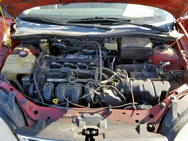 1FAFP34N85W108258 - 2005 FORD FOCUS ZX4 RED photo 7