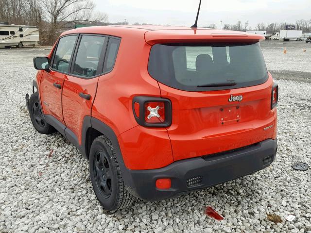 ZACCJAATXFPB47566 - 2015 JEEP RENEGADE S RED photo 3