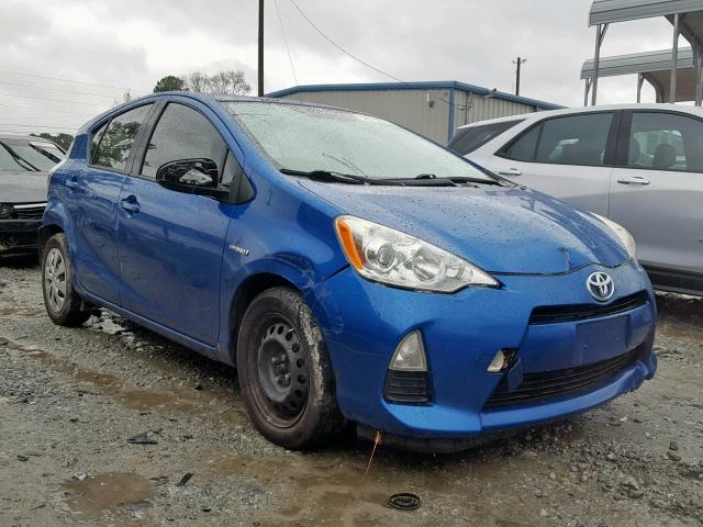 JTDKDTB3XD1042228 - 2013 TOYOTA PRIUS C BLUE photo 1