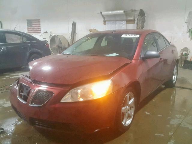 1G2ZH57N794124596 - 2009 PONTIAC G6 GT RED photo 2