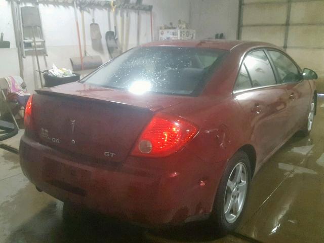 1G2ZH57N794124596 - 2009 PONTIAC G6 GT RED photo 4