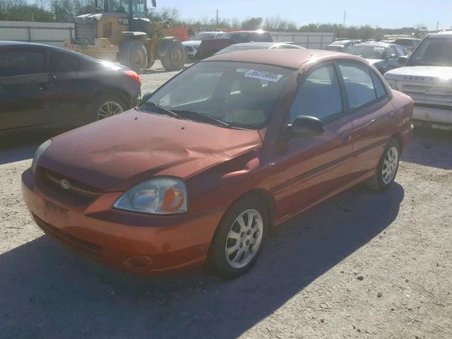 KNADC125X46323415 - 2004 KIA RIO ORANGE photo 2