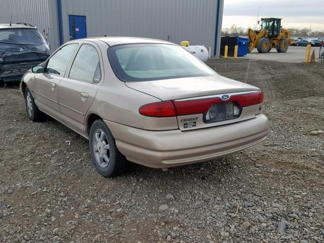 1FAFP6631XK220374 - 1999 FORD CONTOUR SE TAN photo 3