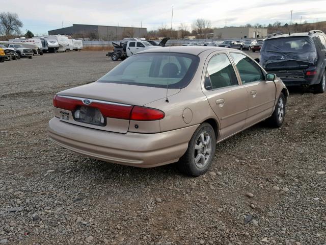 1FAFP6631XK220374 - 1999 FORD CONTOUR SE TAN photo 4