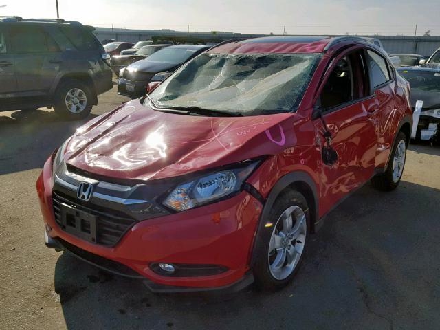 3CZRU5H77GM718480 - 2016 HONDA HR-V EXL RED photo 2