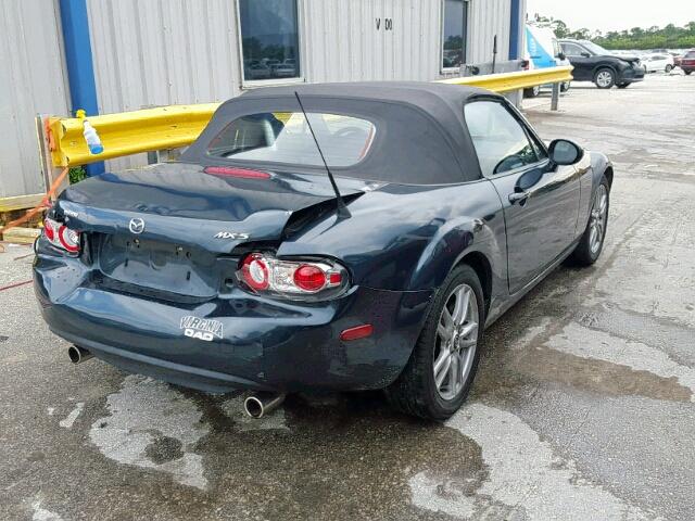 JM1NC25F660114146 - 2006 MAZDA MX-5 MIATA GREEN photo 4