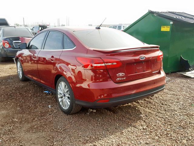 1FADP3J21HL214820 - 2017 FORD FOCUS TITA RED photo 3