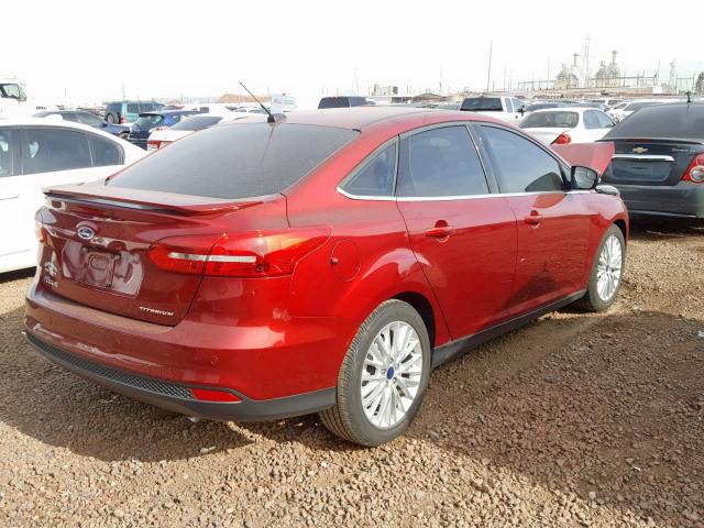 1FADP3J21HL214820 - 2017 FORD FOCUS TITA RED photo 4