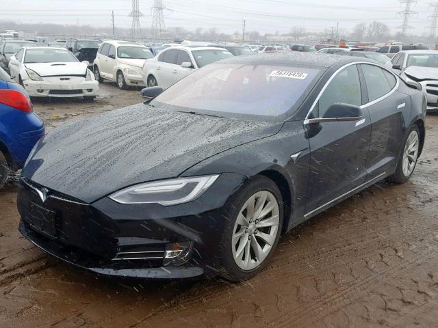 5YJSA1E18HF216155 - 2017 TESLA MODEL S BLACK photo 2