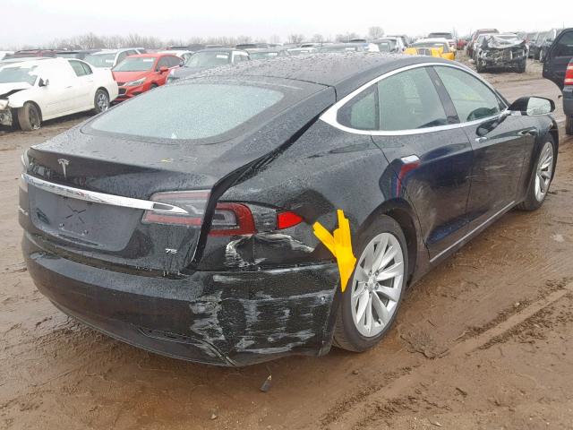 5YJSA1E18HF216155 - 2017 TESLA MODEL S BLACK photo 4