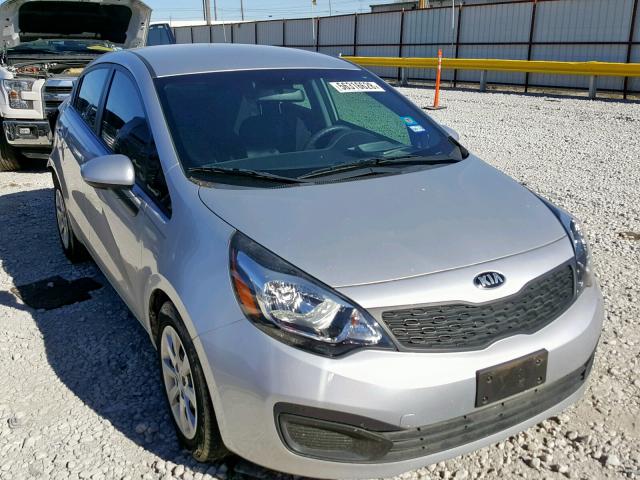 KNADM4A37E6396192 - 2014 KIA RIO LX SILVER photo 1