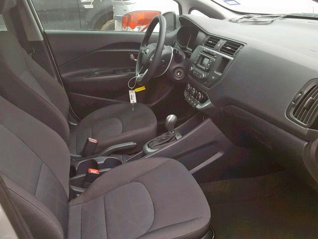 KNADM4A37E6396192 - 2014 KIA RIO LX SILVER photo 5