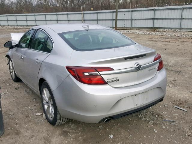 2G4GN5EX4F9240701 - 2015 BUICK REGAL PREM SILVER photo 3