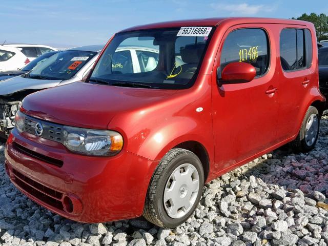 JN8AZ2KR7AT168370 - 2010 NISSAN CUBE BASE RED photo 2