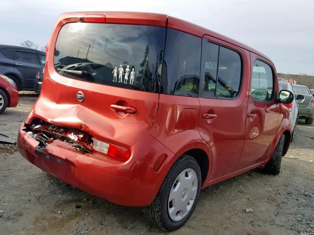 JN8AZ2KR7AT168370 - 2010 NISSAN CUBE BASE RED photo 4