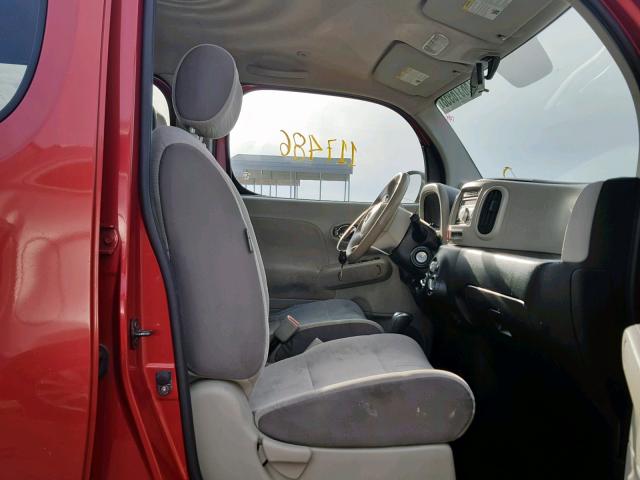 JN8AZ2KR7AT168370 - 2010 NISSAN CUBE BASE RED photo 5