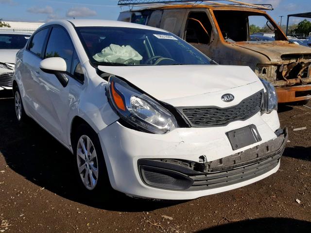 KNADM4A31D6211956 - 2013 KIA RIO LX WHITE photo 1