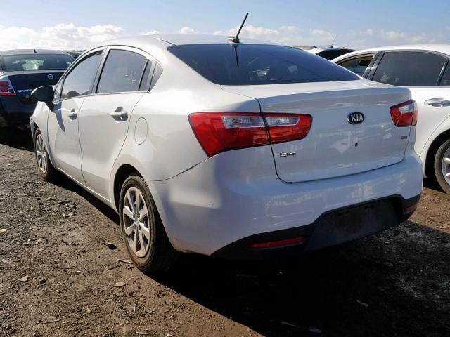 KNADM4A31D6211956 - 2013 KIA RIO LX WHITE photo 3