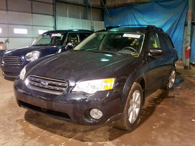 4S4BP61C967328707 - 2006 SUBARU LEGACY OUT BLACK photo 2