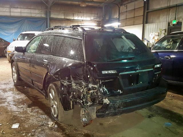 4S4BP61C967328707 - 2006 SUBARU LEGACY OUT BLACK photo 3