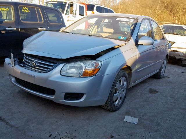 KNAFE122785500409 - 2008 KIA SPECTRA EX SILVER photo 2