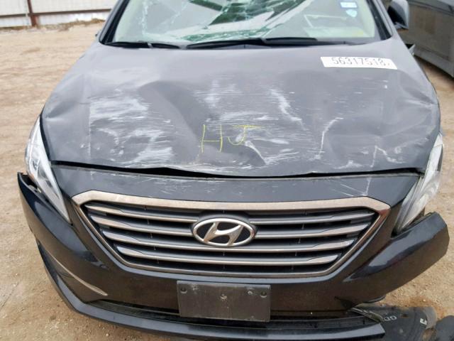 5NPE34AF7FH079315 - 2015 HYUNDAI SONATA SPO BLACK photo 7