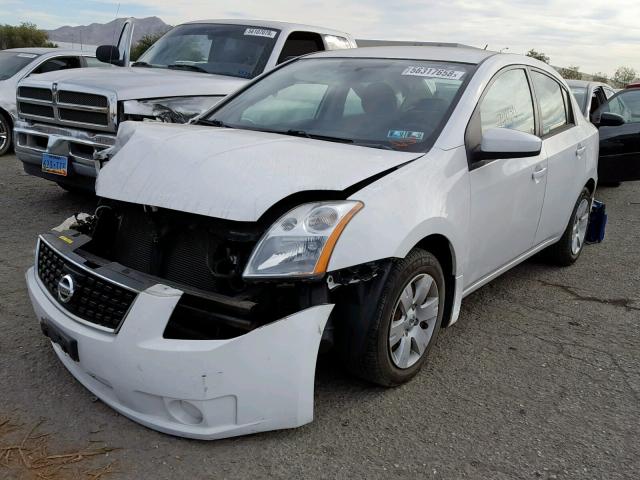 3N1AB61E28L651532 - 2008 NISSAN SENTRA 2.0 WHITE photo 2