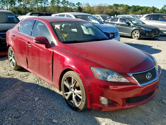 JTHBF5C2XA2096788 - 2010 LEXUS IS 250 RED photo 1