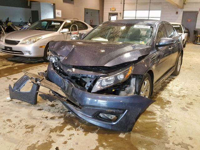 KNAGM4A76F5606496 - 2015 KIA OPTIMA LX BLUE photo 2