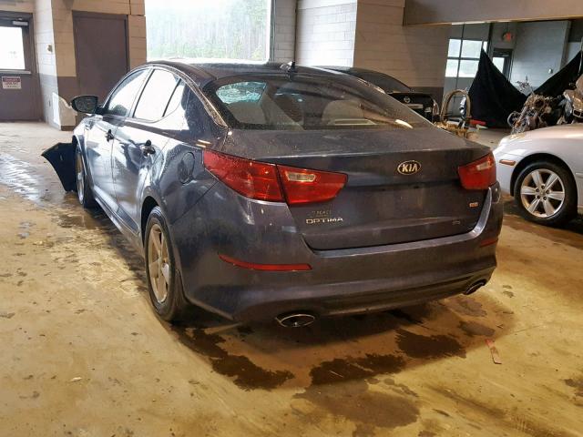 KNAGM4A76F5606496 - 2015 KIA OPTIMA LX BLUE photo 3