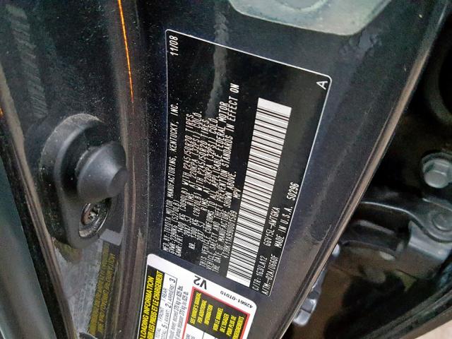 4T3BK11A99U001589 - 2009 TOYOTA VENZA BASE GRAY photo 10